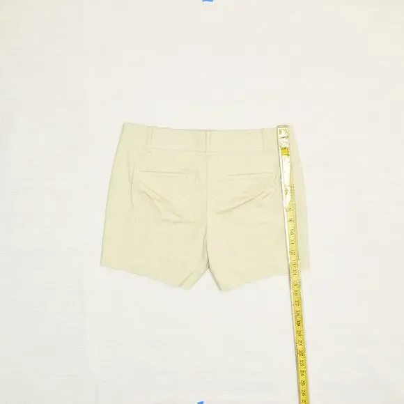 Ann Taylor Women Chino Cotton Beige Size 8P Petite Classic Zip Solid - Picture 5 of 8